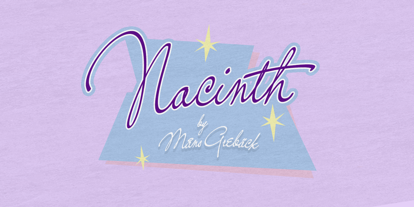 Пример шрифта Nacinth Bold